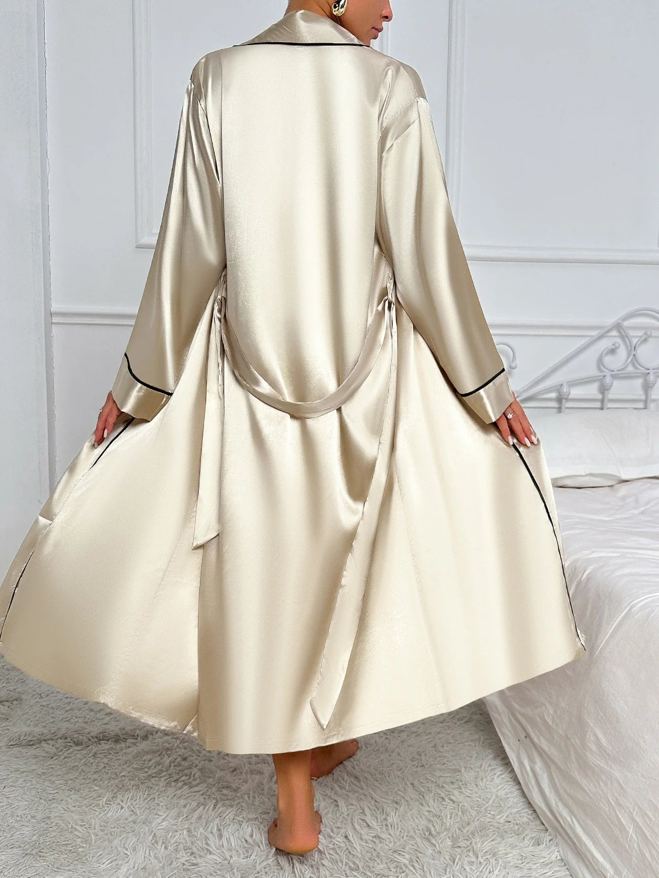 Robe De Bain Intime Longue Femme Chic